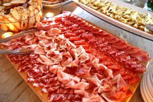 Antipasto meat platter
